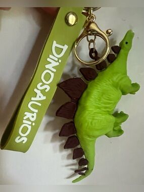 Green Stegosaurus Silicone Keychain Toy | Kids Toy